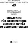 Buchcover Strategien für mehr Effizienz und Effektivität im Gesundheitswesen