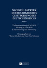 Buchcover Nachschlagewerk des Reichsgerichts – Gesetzgebung des Deutschen Reichs