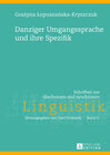 Buchcover Danziger Umgangssprache und ihre Spezifik