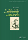 Buchcover Die Debatten über den Adel im Spiegel der Grundrechtsberatungen in den deutschen Parlamenten 1848/49