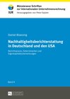 Buchcover Nachhaltigkeitsberichterstattung in Deutschland und den USA