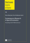 Buchcover Contemporary Research in Sports Economics