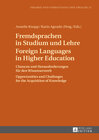 Buchcover Fremdsprachen in Studium und Lehre / Foreign Languages in Higher Education