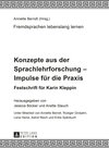 Buchcover Konzepte aus der Sprachlehrforschung – Impulse für die Praxis