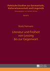 Buchcover Literatur und Freiheit von Lessing bis zur Gegenwart