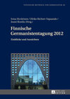 Buchcover Finnische Germanistentagung 2012