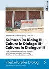 Buchcover Kulturen im Dialog III – Culture in Dialogo III – Cultures in Dialogue III