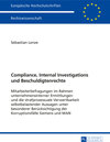 Buchcover Compliance, Internal Investigations und Beschuldigtenrechte