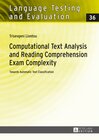 Buchcover Computational Text Analysis and Reading Comprehension Exam Complexity