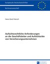 Buchcover Aufsichtsrechtliche Anforderungen an die Geschäftsleiter und Aufsichtsräte von Versicherungsunternehmen