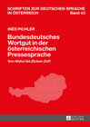 Buchcover Bundesdeutsches Wortgut in der österreichischen Pressesprache