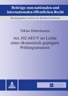Buchcover Art. 102 AEUV im Lichte eines ökonomisch geprägten Prüfungsansatzes