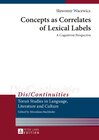 Buchcover Concepts as Correlates of Lexical Labels