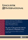 Buchcover Slavic Grammar from a Formal Perspective