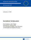 Buchcover Betriebliche Tarifpluralität
