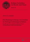 Buchcover Die Bindungswirkung von Urteilen im Vertragsverletzungsverfahren