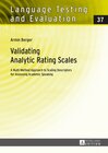 Buchcover Validating Analytic Rating Scales