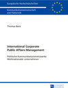 Buchcover International Corporate Public Affairs Management