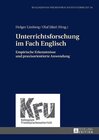 Buchcover Unterrichtsforschung im Fach Englisch