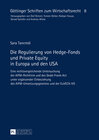 Buchcover Die Regulierung von Hedge-Fonds und Private Equity in Europa und den USA