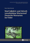 Buchcover Sind Adjektiv und Adverb verschiedene Wortarten? Deutsche Wortarten im Visier