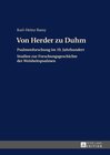 Buchcover Von Herder zu Duhm