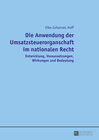 Buchcover Die Anwendung der Umsatzsteuerorganschaft im nationalen Recht