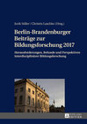 Buchcover Berlin-Brandenburger Beiträge zur Bildungsforschung 2017