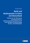 Buchcover Recht und Rechtssprache in Korea und Deutschland
