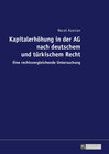 Buchcover Kapitalerhöhung in der AG nach deutschem und türkischem Recht