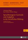Buchcover Sprachbezogene Curricula und Aufgaben in der beruflichen Bildung