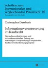 Buchcover Informationsverantwortung im Kaufrecht