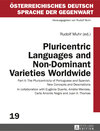Buchcover Pluricentric Languages and Non-Dominant Varieties Worldwide