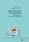 Buchcover Deutsches Recht. Eine Einführung