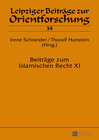 Buchcover Beiträge zum Islamischen Recht XI