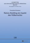 Buchcover Nation-Building als Aspekt des Völkerrechts