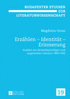 Buchcover Erzählen – Identität – Erinnerung