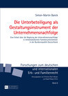 Buchcover Die Unterbeteiligung als Gestaltungsinstrument der Unternehmensnachfolge