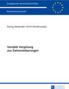 Buchcover Variable Vergütung aus Zielvereinbarungen