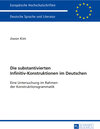 Buchcover Die substantivierten Infinitiv-Konstruktionen im Deutschen