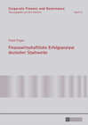 Buchcover Finanzwirtschaftliche Erfolgsanalyse deutscher Stadtwerke