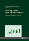 Buchcover Meaning, Mind and Communication