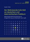 Buchcover Der Weltreisende Colin Roß vor deutschem und österreichischem Publikum