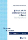 Buchcover Justicia social y leyes canónicas en Indias