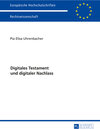 Buchcover Digitales Testament und digitaler Nachlass