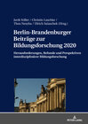 Buchcover Berlin-Brandenburger Beiträge zur Bildungsforschung 2020