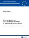 Buchcover Versorgungssicherheit und Kapazitätsmechanismen im deutschen Strommarktdesign