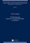 Buchcover Die Besteuerung deutscher Geschäftsaktivitäten im Libanon