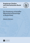 Buchcover Die Umsetzung universeller Menschenrechtsverträge in Deutschland