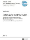 Buchcover Befähigung zur Innovation